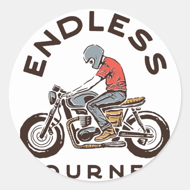 Pegatina Redonda Diseño de motor (99) (Anverso)