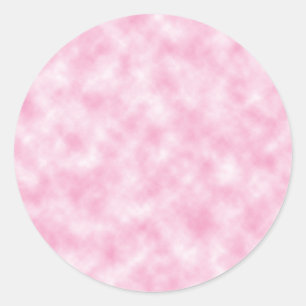 Pegatina Redonda Diseño de Nubes Rosadas Creado