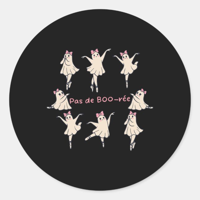 Pegatina Redonda Diseño de Pas De Boo-rée (Anverso)