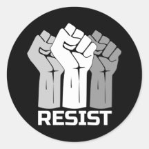 Diseño de protesta de puños levantados en resisten