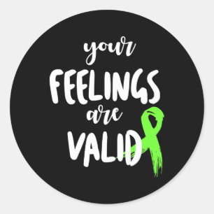 Pegatina Redonda Diseño De Regalos De Salud Mental Para Maestros Y