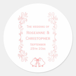 Pegatina Redonda Diseño de trabajo de desplazamiento de las cintas 