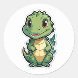 Pegatina Redonda Diseño de un Personalizado de bebes adorable
