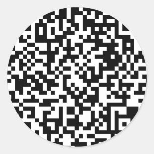 Pegatina Redonda Diseño del código de QR