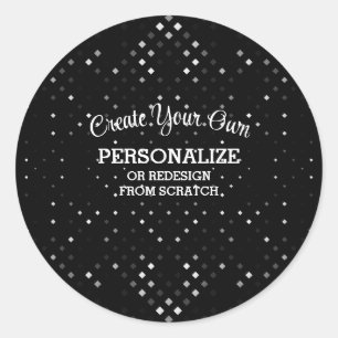 Pegatina Redonda Diseño desde rajadura -