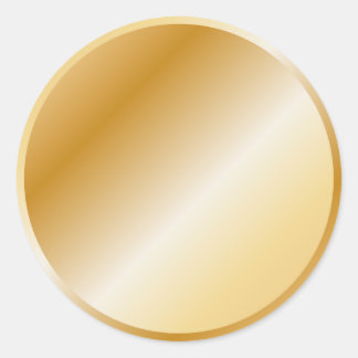 Pegatina Redonda Diseño dorado