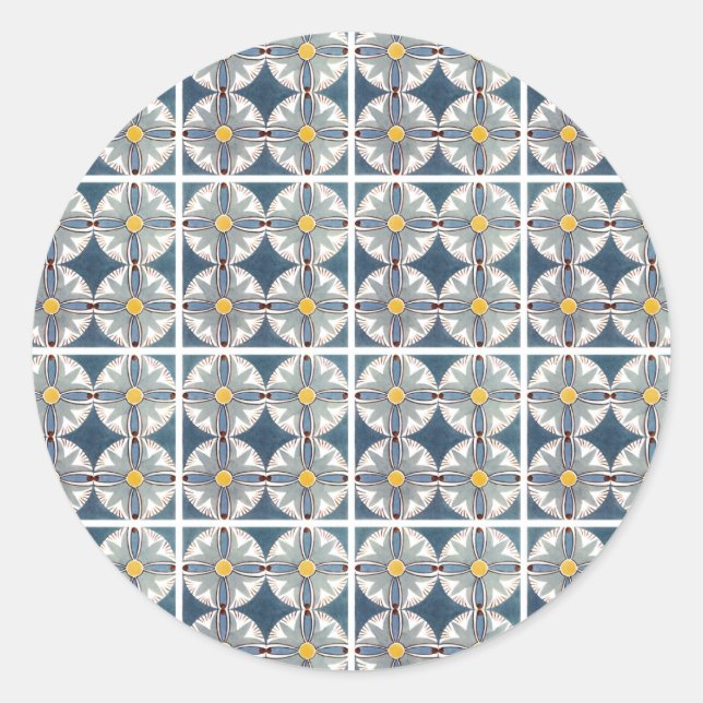 Pegatina Redonda Diseño egipcio nº 10 en Emporio Moffa (Anverso)