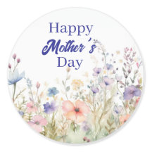 Diseño elegante de feliz día de la madre floral