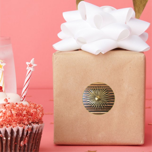 Pegatina Redonda Diseño hermoso y asombroso (Fiesta)