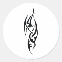 Pegatina Redonda Diseño inspirado en el arte del tatuaje tradiciona