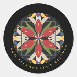 Pegatina Redonda Diseño moderno de mosaicos de cocina | De la cocin