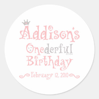 Pegatina Redonda Diseño personalizado - Addison