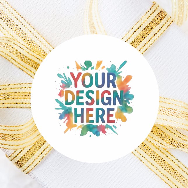 Pegatina Redonda Diseño personalizado DIY hacer su propio (Subido por el creador)