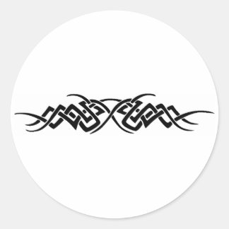 Pegatina Redonda Diseño tribal