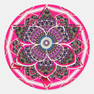 Pegatina Redonda diseño único de Mandela