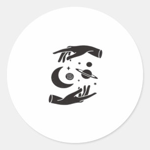 Pegatina Redonda Diseño Whimsigoth