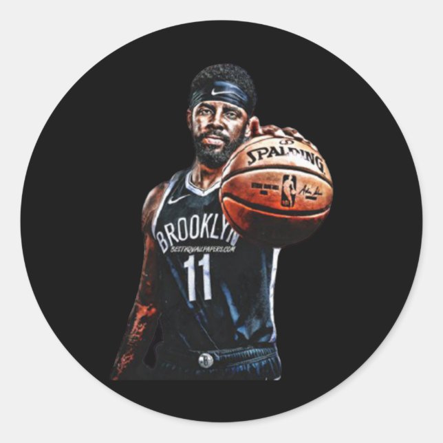 Pegatina Redonda Diseños de baloncesto (Anverso)