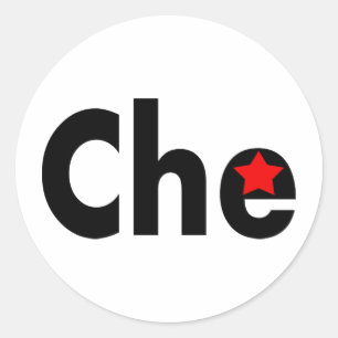Pegatina Redonda ¡Diseños de la revolución de Che!