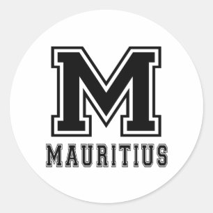 Pegatina Redonda Diseños de Mauricio