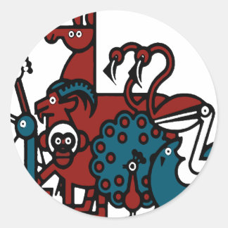 Pegatina Redonda Diseños de Penscynor