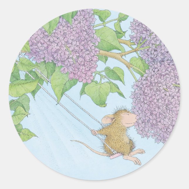 Pegatina Redonda Diseños House-Mouse® - (Anverso)