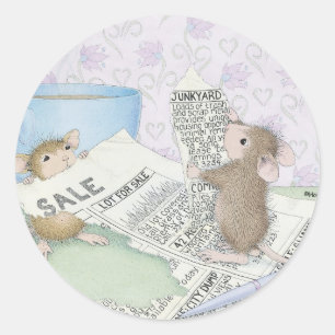 Pegatina Redonda Diseños House-Mouse® -