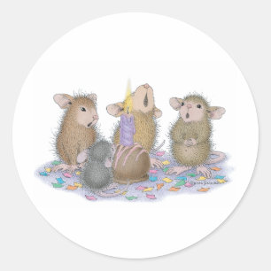 Pegatina Redonda Diseños House-Mouse® -