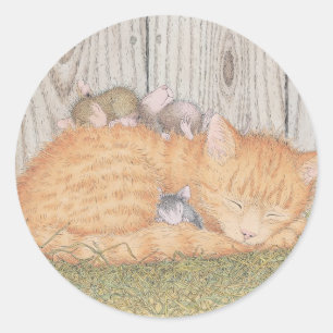 Pegatina Redonda Diseños House-Mouse® -