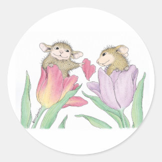 Pegatina Redonda Diseños House-Mouse® -