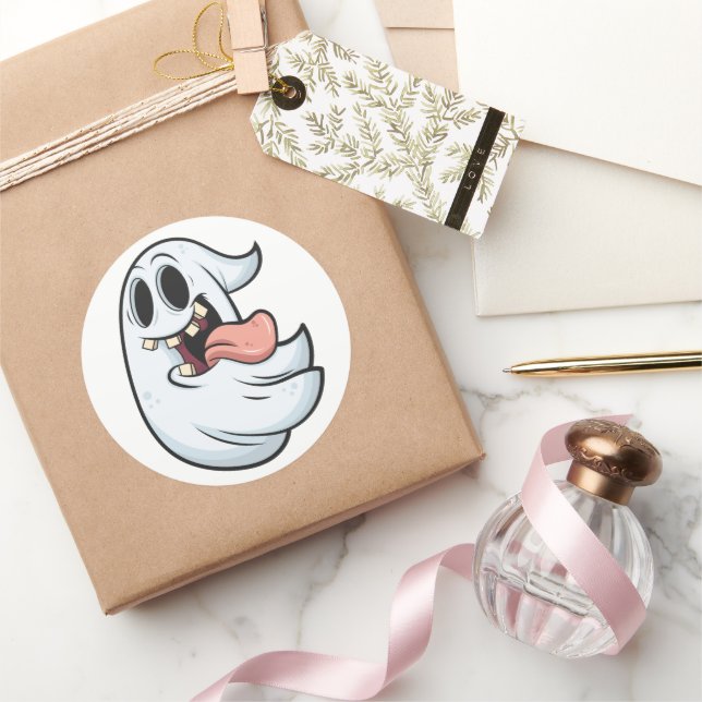 Pegatina Redonda Diseños temáticos de Halloween (Regalar)