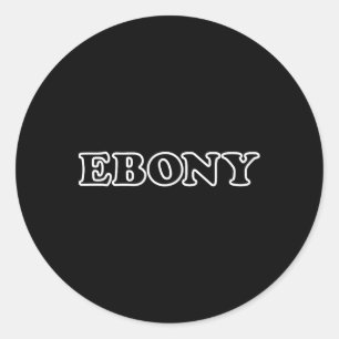 Pegatina Redonda Disfraces De Ebony Y Marfil Para Parejas Halloween
