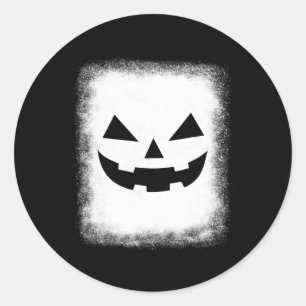 Pegatina Redonda Disfraces de Halloween atemorizantes para mujeres