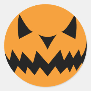 Pegatina Redonda Disfraces de Halloween con stickers para fiesta