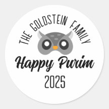 Disfraz de máscaras de búho Purim