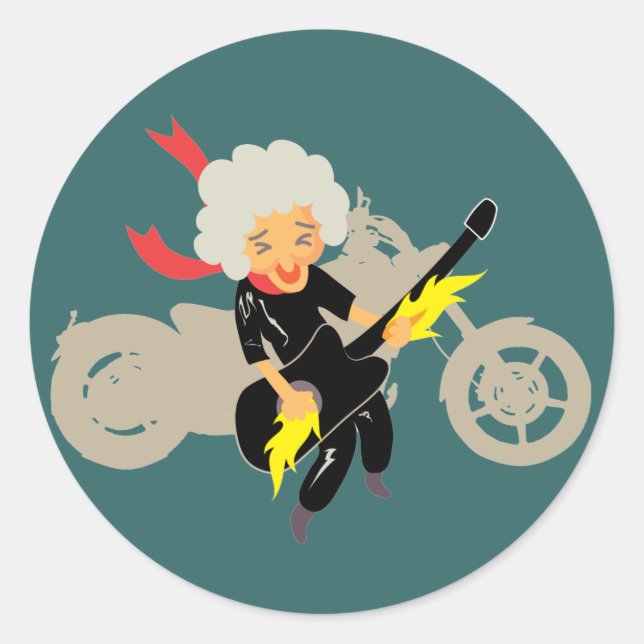 Pegatina Redonda Disfruta de tu vida (Anverso)