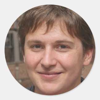 Pegatina Redonda Disfruta del paseo