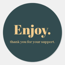 Disfrute del diseño de Pegatinas empresariales