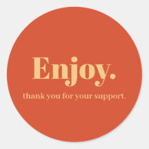 Disfrute del diseño de Pegatinas empresariales