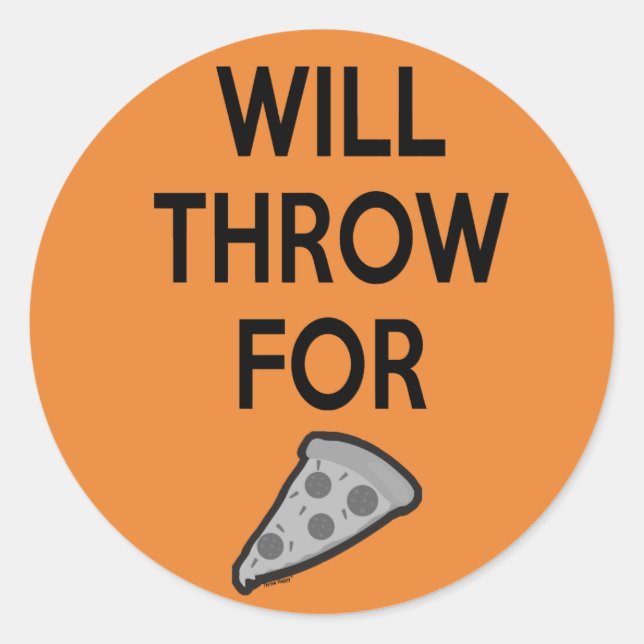 Pegatina Redonda Dishot Put Javelin Hammer Throw Pegatinas Regalo (Anverso)