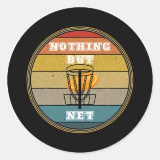 Pegatina Redonda Disk Golf Frisbee Golf Ultimate Frisbee