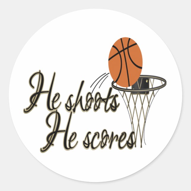 Pegatina Redonda Disparó... (Anverso)