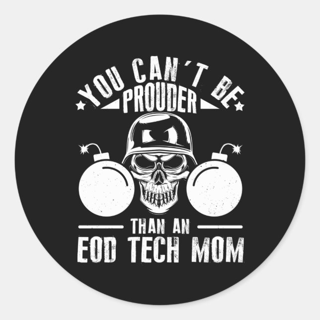 Pegatina Redonda Disposición de artefactos explosivos Matrícula Mat (Anverso)