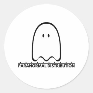 Pegatina Redonda Distribución paranormal