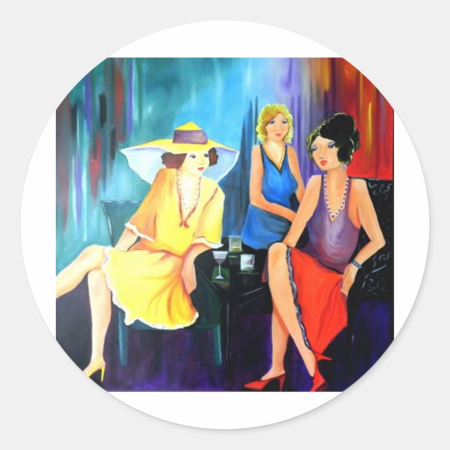 Pegatina Redonda Divas Divinas 002.JPG (Anverso)