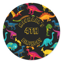 Diversas especies de dinosaurios coloridos