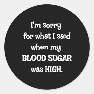 Pegatina Redonda Diversión T1D - Conciencia sobre la diabetes