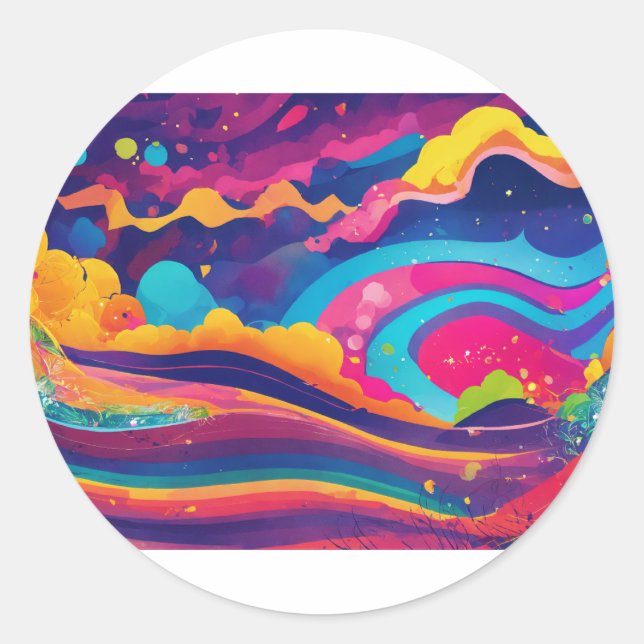 Pegatina Redonda Diversión y celebraciones de la placa de papel (Anverso)