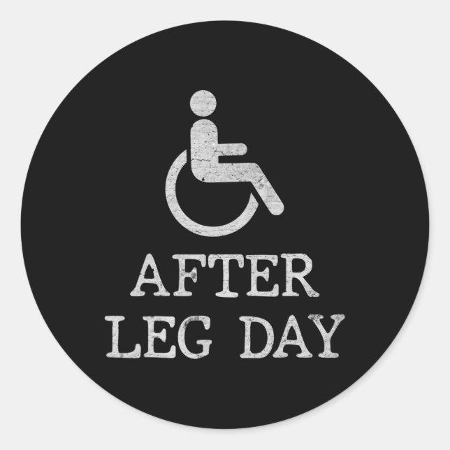 Pegatina Redonda Diversos dichos para usuarios de sillas de ruedas  (Anverso)