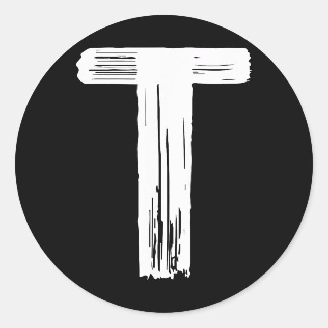 Pegatina Redonda Divertida carta de disfraces de carnaval de Hallow (Anverso)