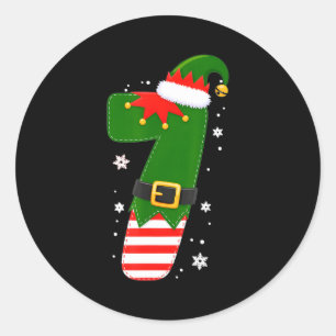 Pegatina Redonda Divertido 67 Seis Siete Meme Pareja Navidad Combin